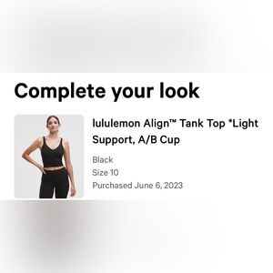 Lululemon Align Tank in Black
